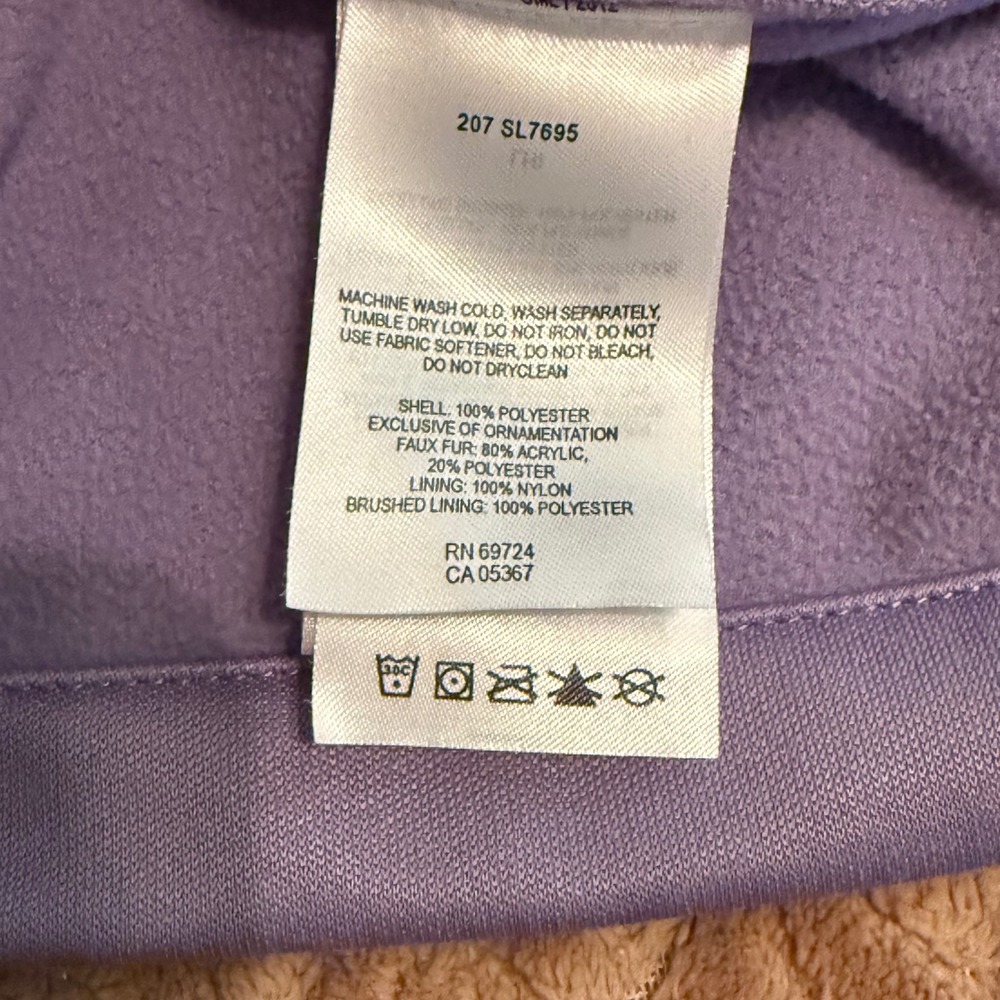 Columbia Womens Purple Interchange Softshell Jacket Faux Fur Trim SL7695 Small - Picture 6 of 6